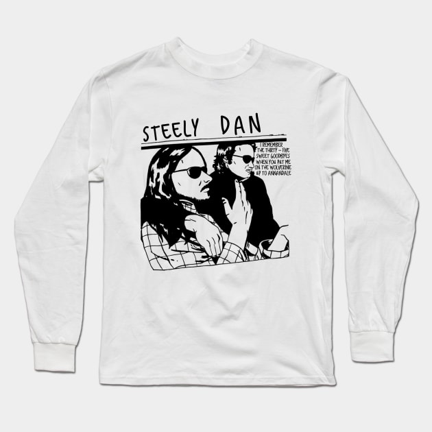 Steely Dan Long Sleeve T-Shirt by GO WES